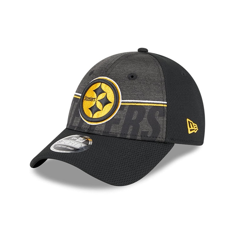 Pittsburgh Steelers New Era NFL 23 Training Camp 9FORTY Snapback Hat – Black