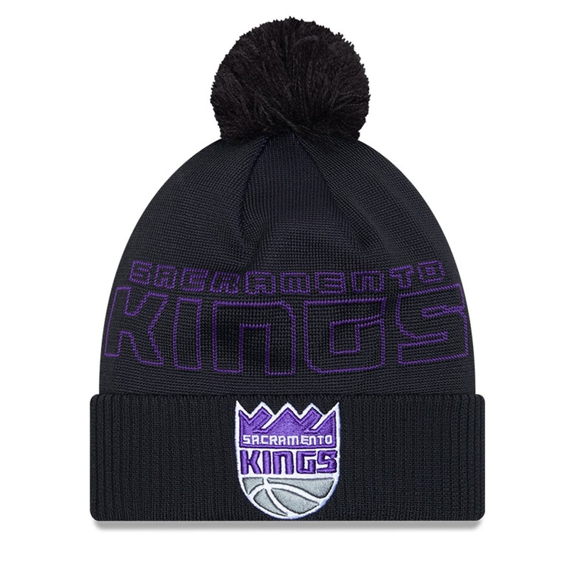 Sacramento Kings New Era NBA 23 Draft Knit Beanie – Black
