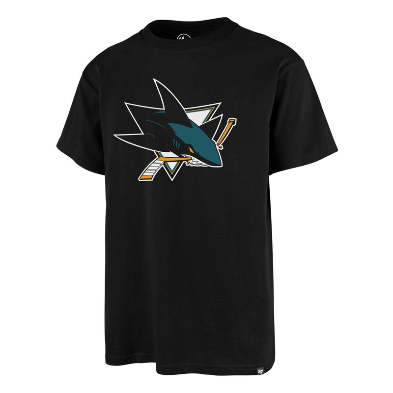 San Jose Sharks ’47 NHL Logo T-Shirt – Black