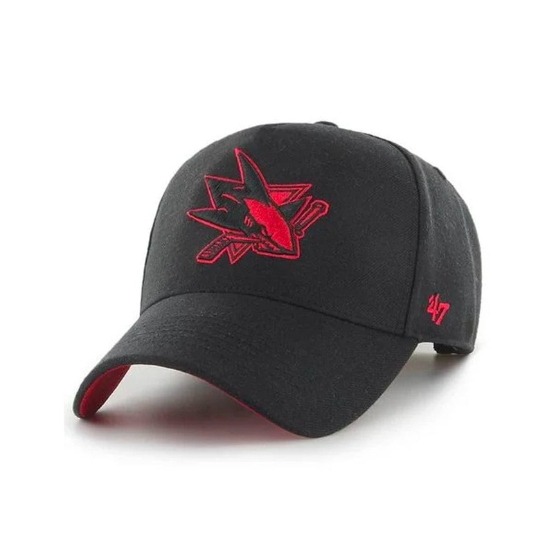 San Jose Sharks 47 NHL Red Zone MVP DT Snapback Hat – Black