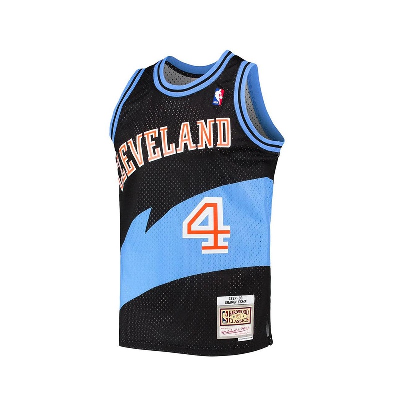 Shawn Kemp Cleveland Cavaliers Mitchell & Ness NBA 97-98 Swingman Jersey – Black