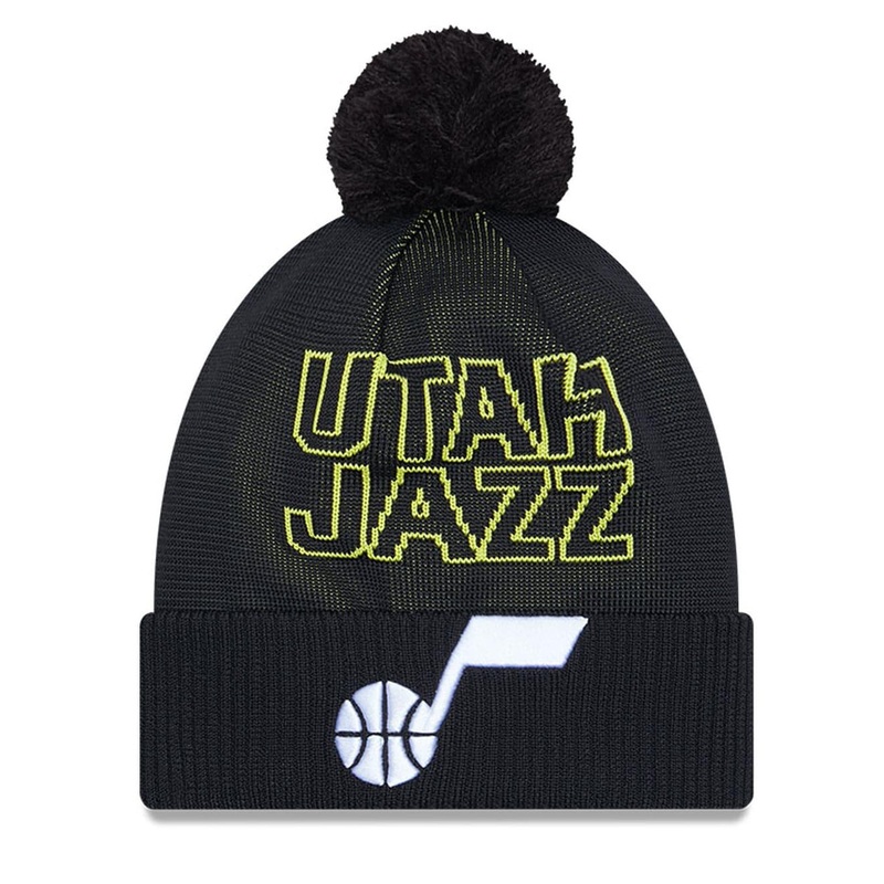 Utah Jazz New Era NBA 23 Draft Knit Beanie – Black