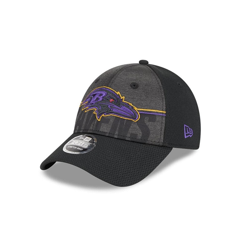 Youths Baltimore Ravens New Era NFL 23 Training Camp 9FORTY Snapback Hat – Black