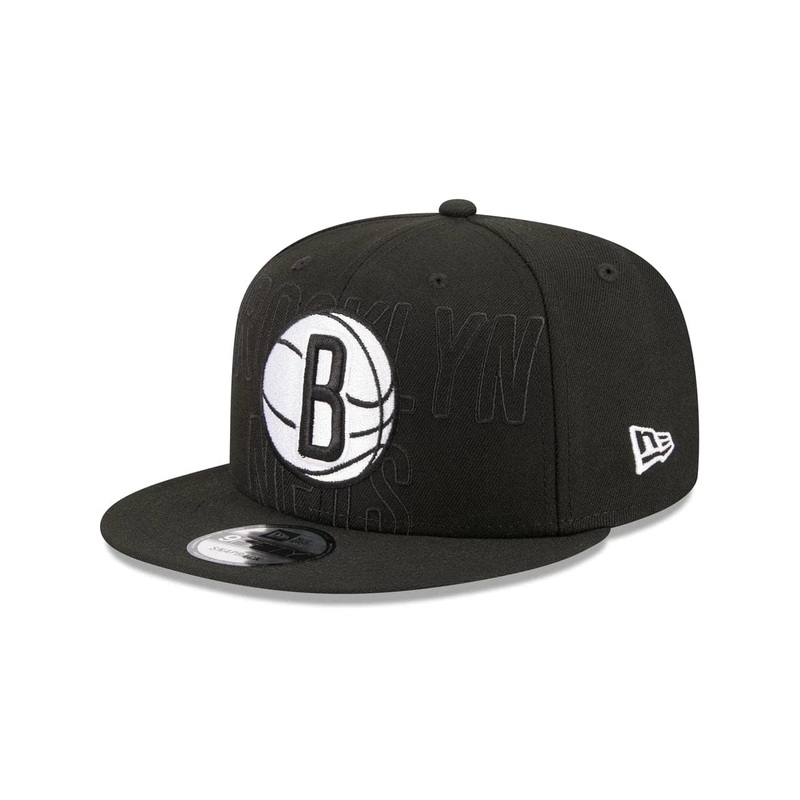 Youths Brooklyn Nets New Era NBA 23 Draft 9FIFTY Snapback Hat – Black