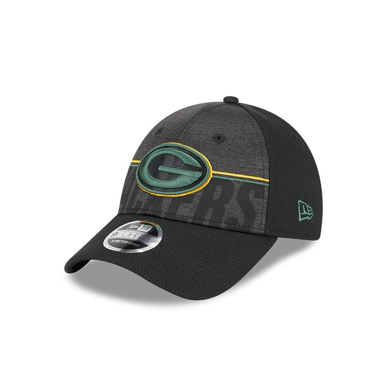 Youths Green Bay Packers New Era NFL 23 Training Camp 9FORTY Snapback Hat – Black