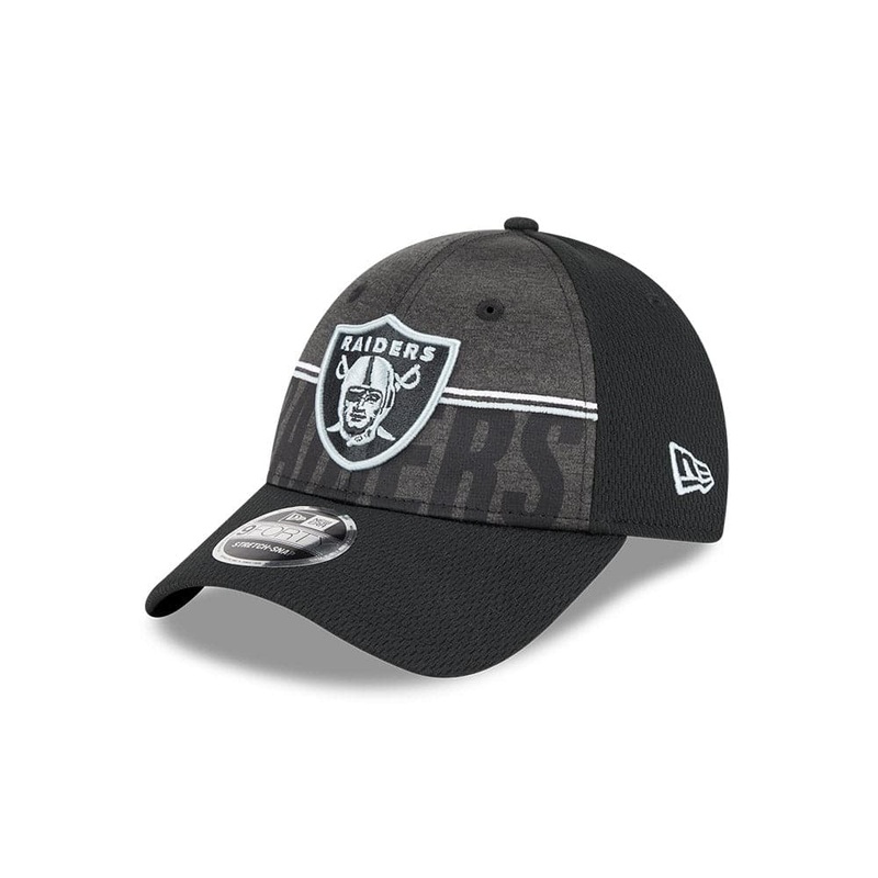 Youths Las Vegas Raiders New Era NFL 23 Training Camp 9FORTY Snapback Hat – Black