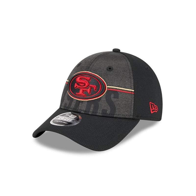 Youths San Francisco 49ers New Era NFL 23 Training Camp 9FORTY Snapback Hat – Black