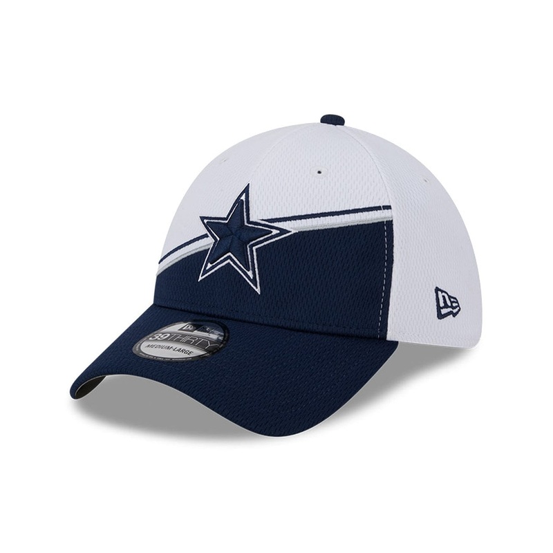 Dallas Cowboys New Era NFL 23 Sideline 39THIRTY Stretch-Fit Hat – White