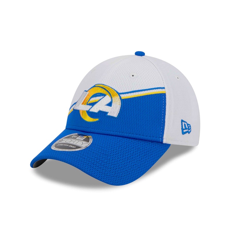 Los Angeles Rams New Era NFL 23 Sideline 9FORTY Stretch-Snap Hat – White