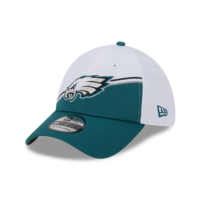 Philadelphia Eagles New Era NFL 23 Sideline 39THIRTY Stretch-Fit Hat – White