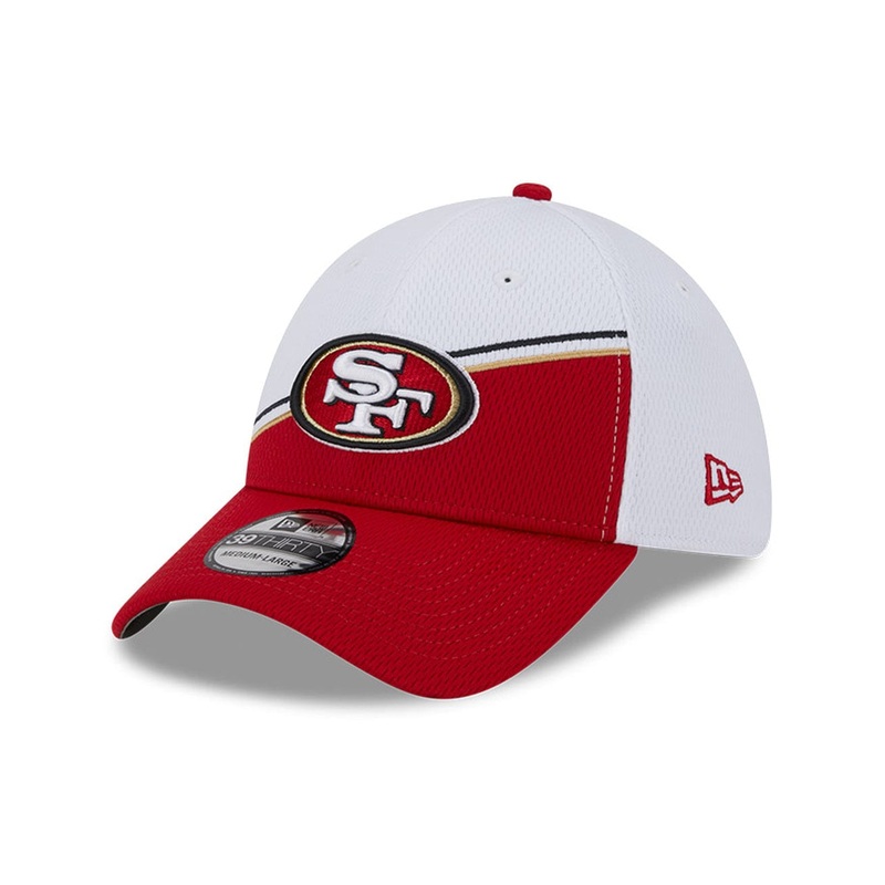 San Francisco 49ers New Era NFL 23 Sideline 39THIRTY Stretch-Fit Hat – White
