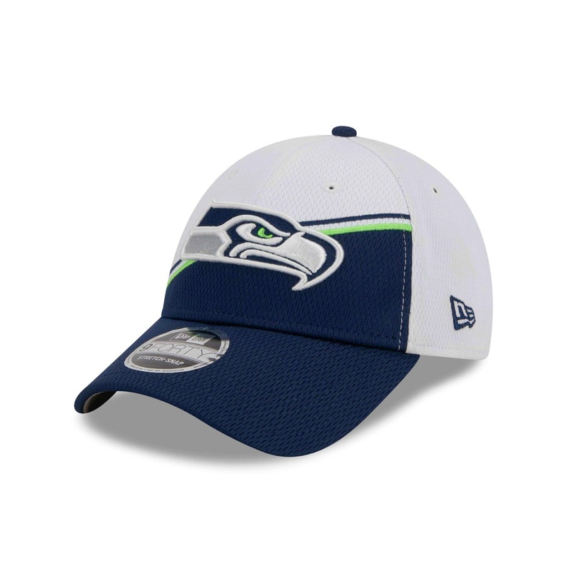 Seattle Seahawks New Era NFL 23 Sideline 9FORTY Stretch-Snap Hat – White