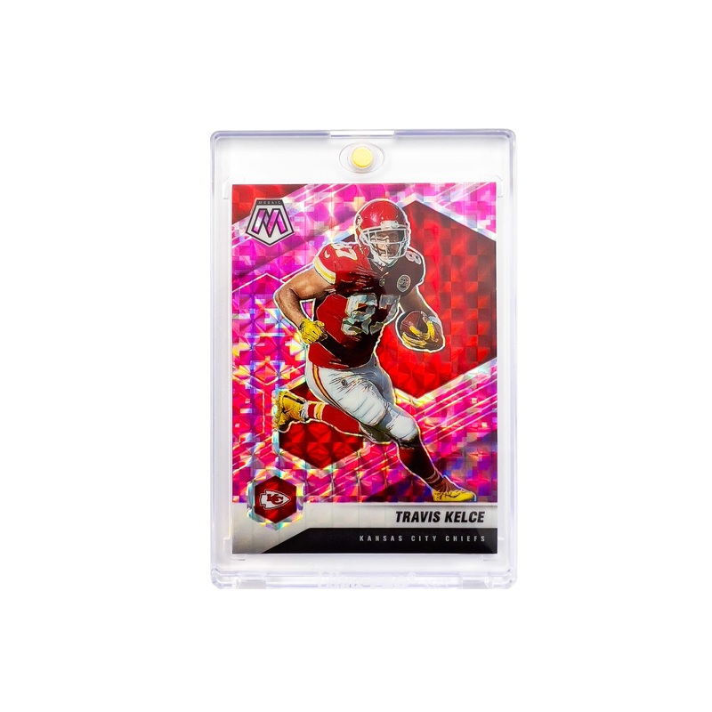Travis Kelce Kansas City Chiefs Panini NFL Mosaic 21 Pink Prizm Card