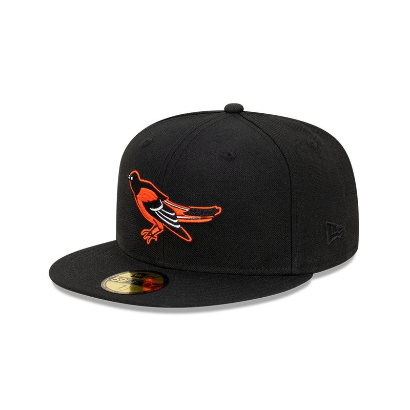 Balitmore Orioles New Era MLB Cooperstown 59FIFTY Fitted Hat – Black