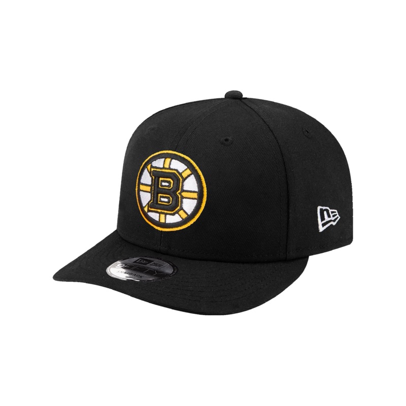 Boston Bruins New Era NHL Team 9FIFTY Pre-Curved Snapback Hat – Black