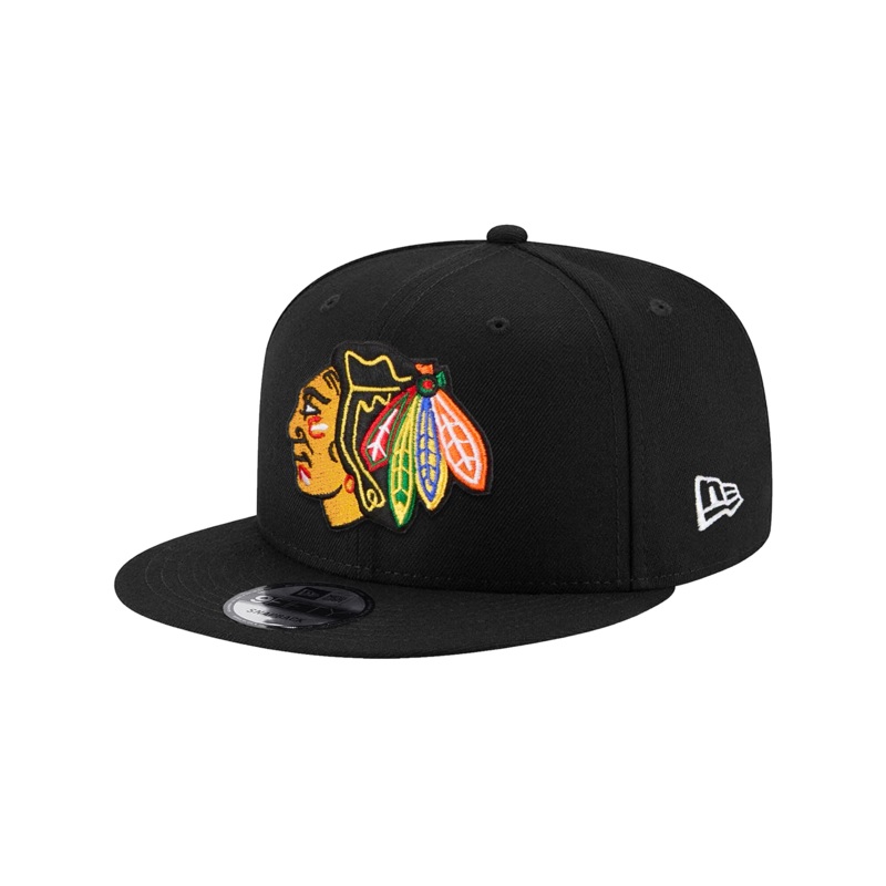 Chicago Blackhawks New Era NHL Team 9FIFTY Snapback Hat – Black