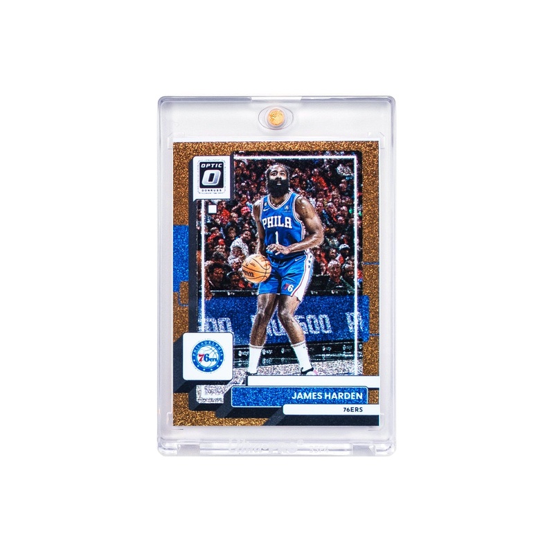 James Harden Philadelphia 76ers Panini NBA Optic 22-23 Copper Glitter /99 Card
