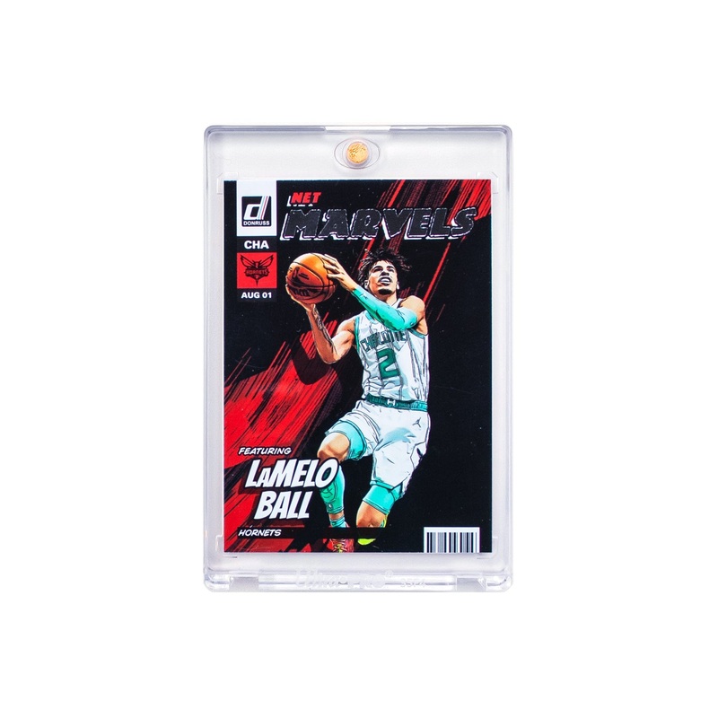 LaMelo Ball Charlotte Hornets Panini NBA Donruss Net Marvels card