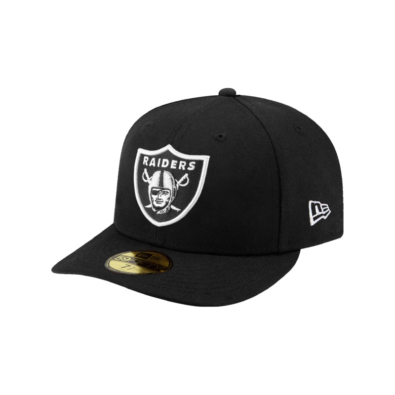 Las Vegas Raiders New Era NFL Team 59FIFTY Pre-Curved Fitted Hat – Black