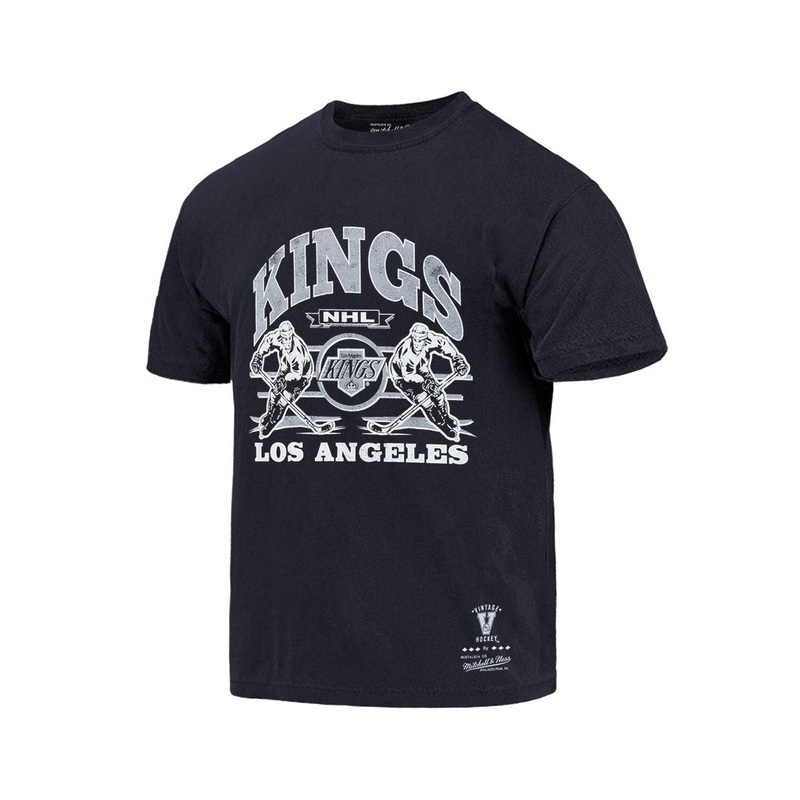 Los Angeles Kings Mitchell & Ness NHL Blast Vintage T-Shirt – Faded Black