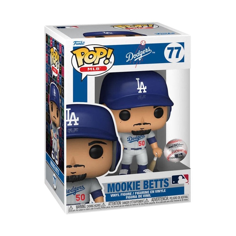 Mookie Betts Los Angeles Dodgers Funko MLB Alt Jersey Pop Figure – Grey