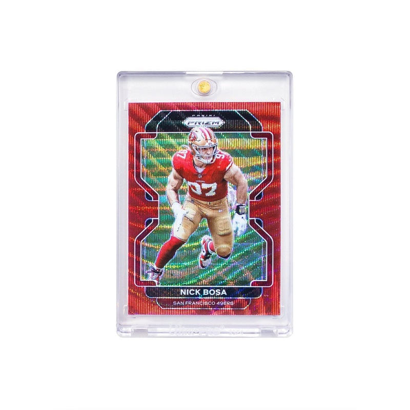 Nick Bosa San Francisco 49ers Panini NFL Prizm 21 Red Wave /149 Card