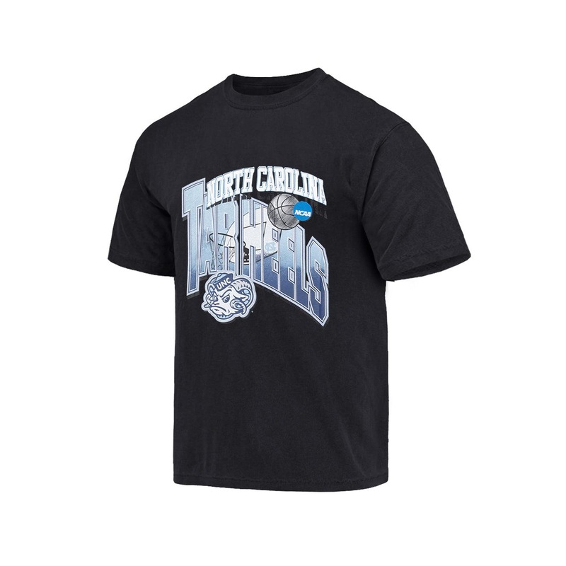 North Carolina Tar Heels NCAA Dual Arch Vintage T-Shirt – Faded Black