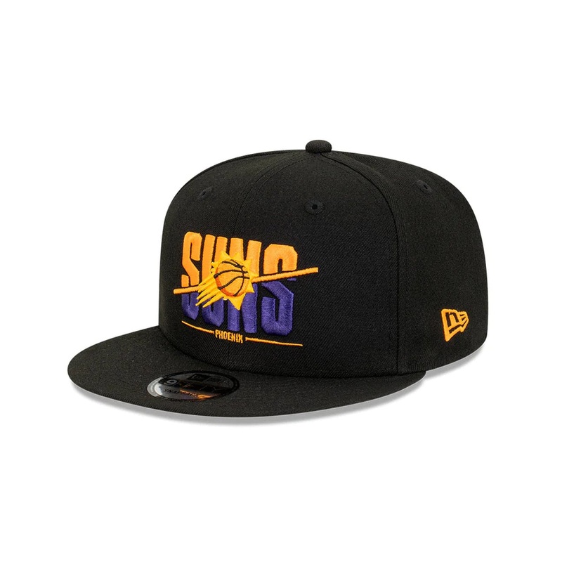 Phoenix Suns New Era NBA Sliced 9FIFTY Snapback Hat – Black