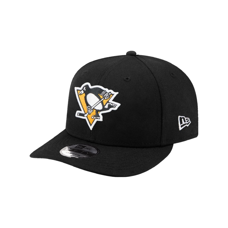 Pittsburgh Penguins New Era NHL Team 9FIFTY Pre-Curved Snapback Hat – Black