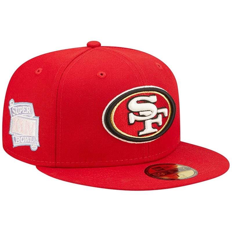 San Francisco 49ers New Era NFL Pop Sweat 59FIFTY Fitted Hat – Red
