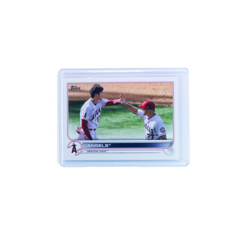 Shohei Ohtani Mike Trout Los Angeles Angels Topps MLB 2023 Team Card