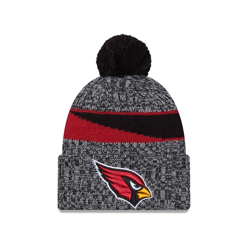 Arizona Cardinals New Era NFL 23 Sideline Pom Knit Beanie