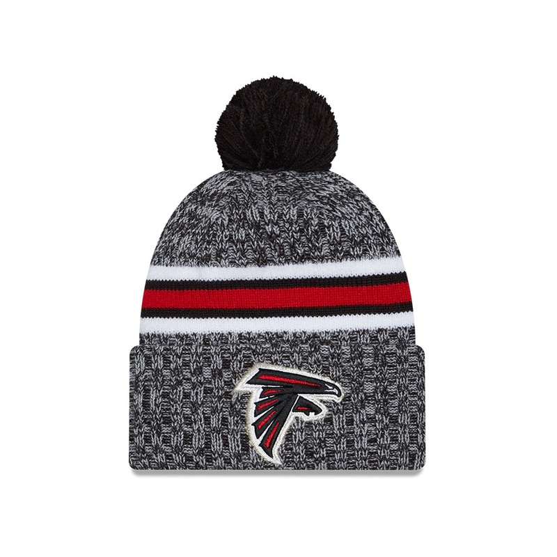 Atlanta Falcons New Era NFL 23 Sideline Pom Knit Beanie
