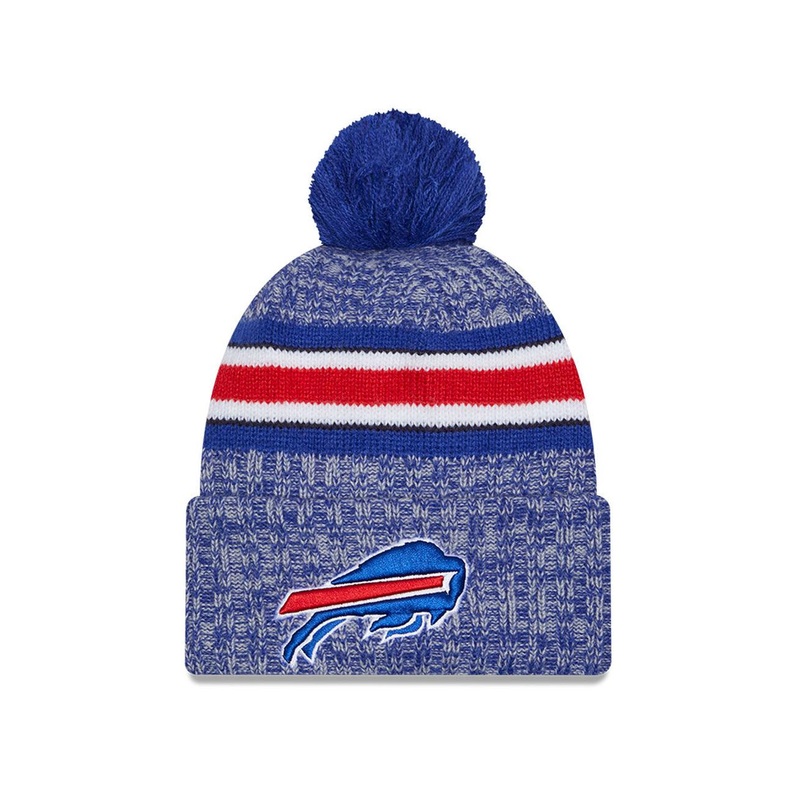 Buffalo Bills New Era NFL 23 Sideline Pom Knit Beanie