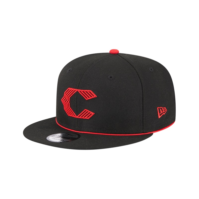 Cincinnati Reds New Era MLB City Connect 9FIFTY Snapback Hat – Black