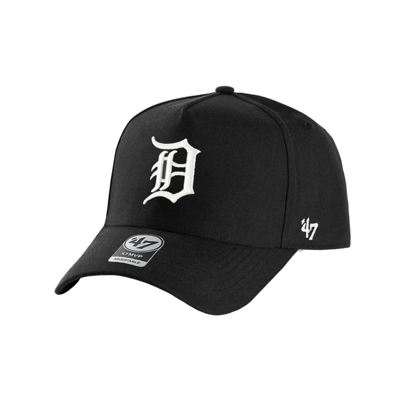Detroit Tigers ’47 MLB Monochrome MVP DT Snapback Hat – Black
