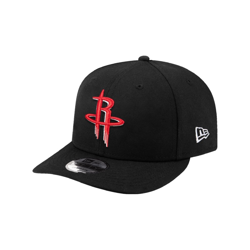 Houston Rockets New Era NBA Team 9FIFTY Pre-Curved Snapback Hat – Black