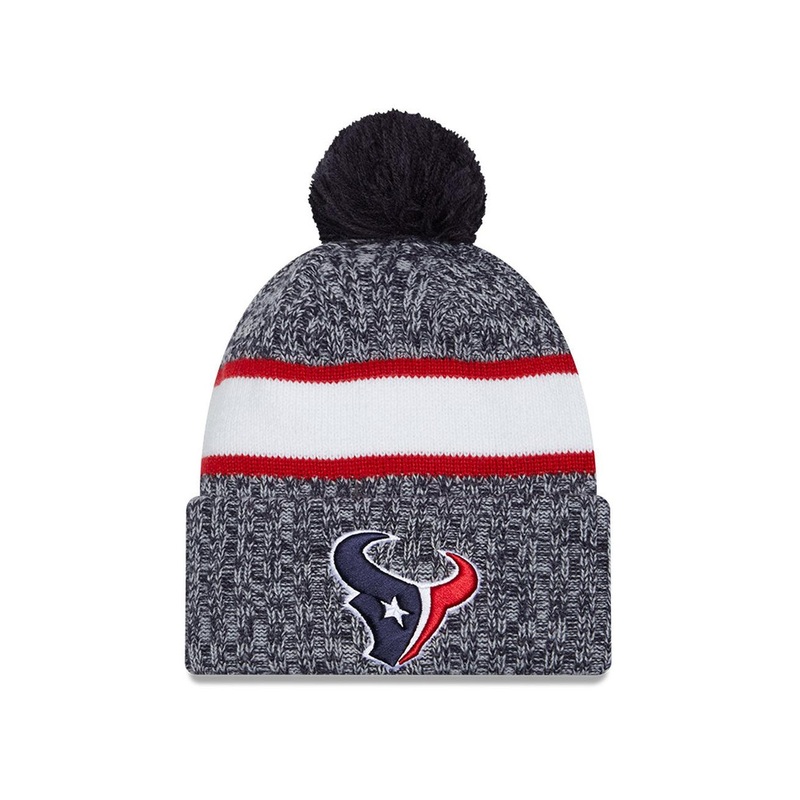 Houston Texans New Era NFL 23 Sideline Pom Knit Beanie