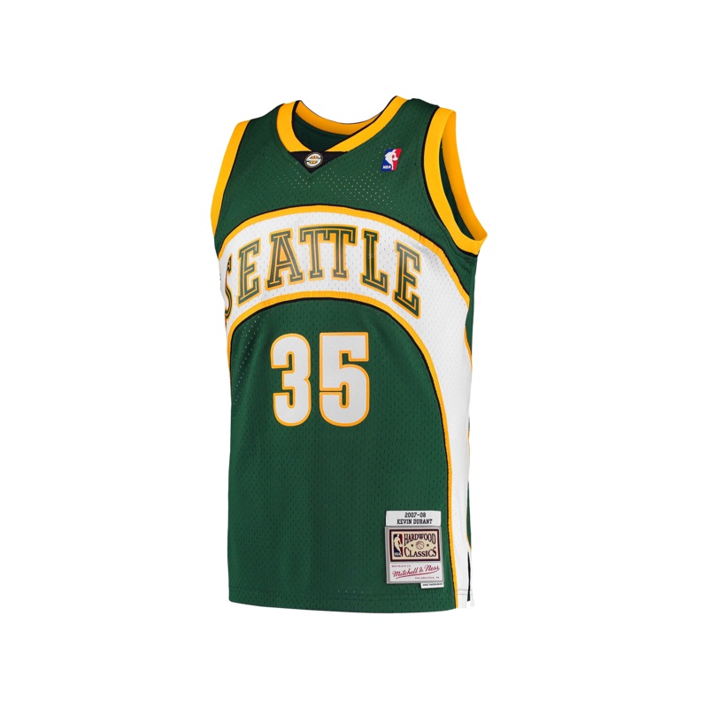 Kevin Durant Seattle Supersonics Mitchell & Ness NBA 07-08 Road Swingman Jersey – Green