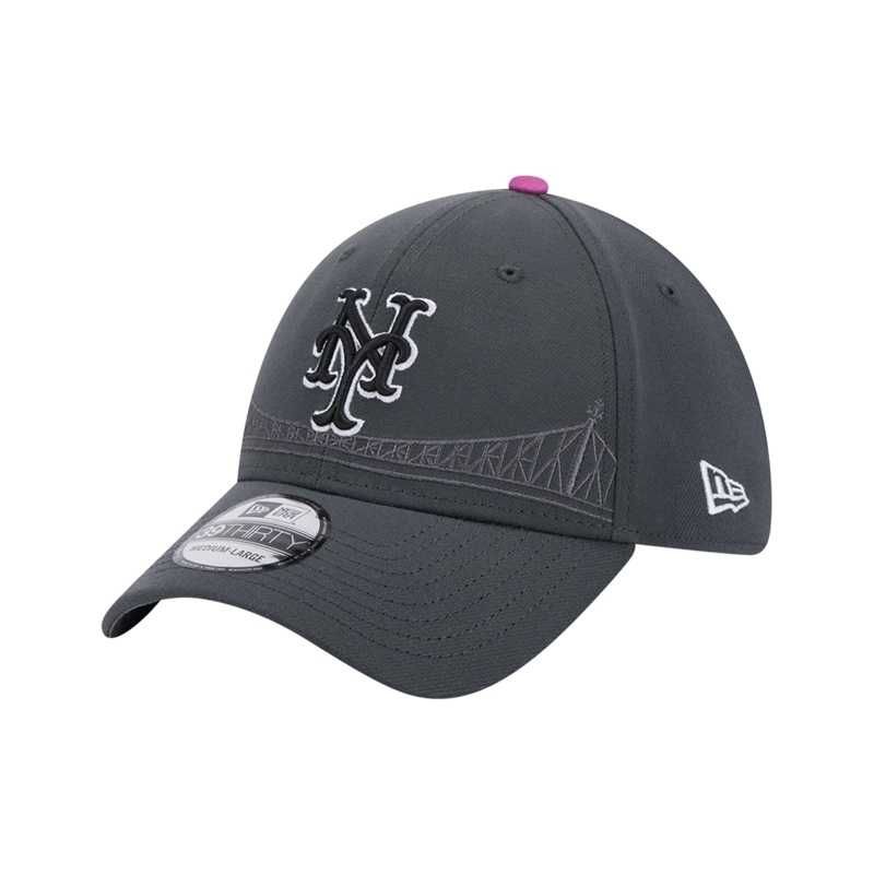 New York Mets New Era MLB City Connect 39THIRTY Stretch-Fit Hat – Graphite