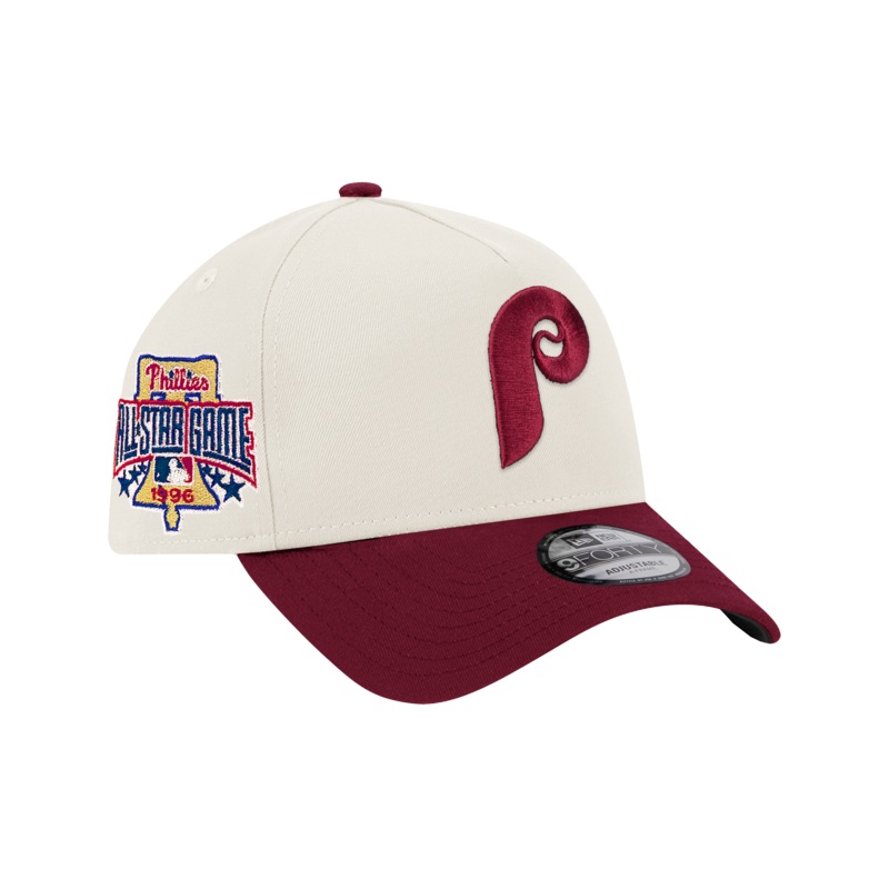 Philadelphia Phillies New Era MLB 96 All Star 9FORTY A-Frame Snapback Hat – Chrome
