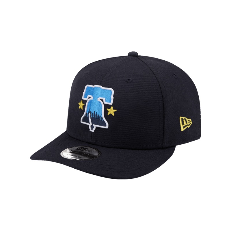 Philadelphia Phillies New Era MLB City Connect 9FIFTY Pre-Curved Snapback Hat – Navy