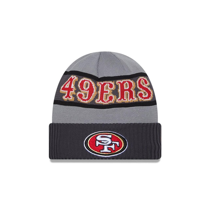San Francisco 49ers New Era NFL 23 Sideline Tech Knit Beanie – Graphite