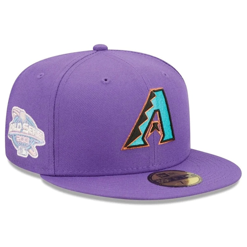 Arizona Diamondbacks New Era MLB Pop Sweat 59FIFTY Fitted Hat – Purple