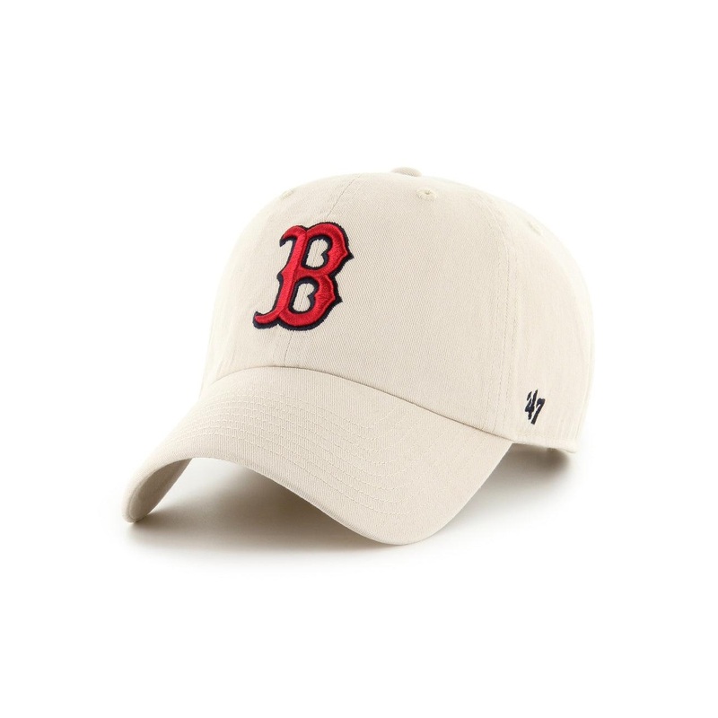 Boston Red Sox ’47 MLB Team Clean Up Strapback Hat – Bone