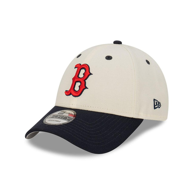 Boston Red Sox New Era MLB Team 2T 9FORTY Snapback Hat – Chrome White