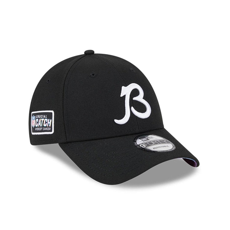 Chicago Bears New Era NFL 23 Crucial Catch 9FORTY Snapback Hat – Black