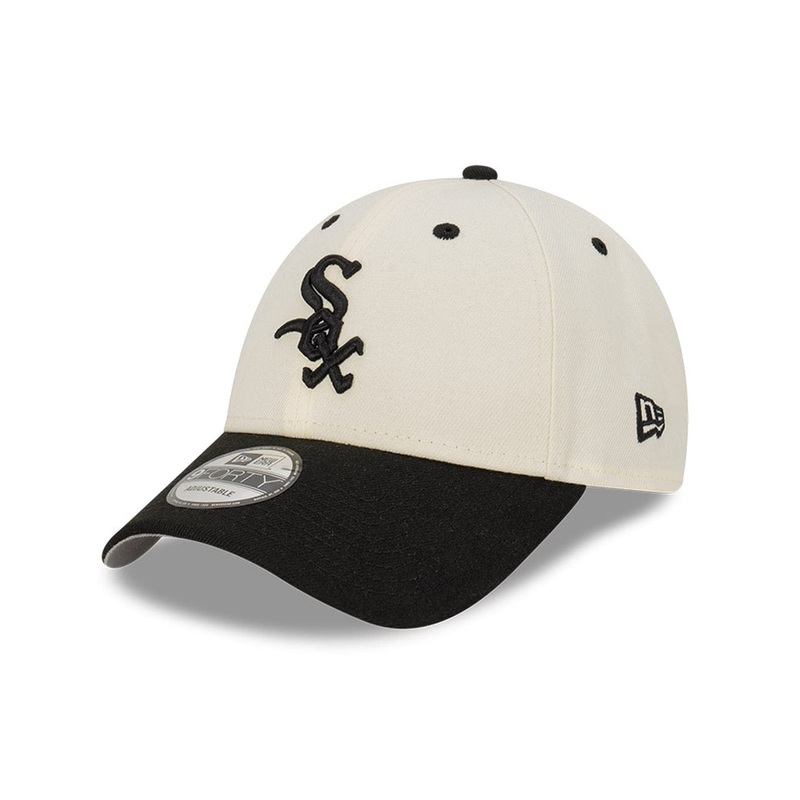 Chicago White Sox New Era MLB Team 2T 9FORTY Snapback Hat – Chrome White