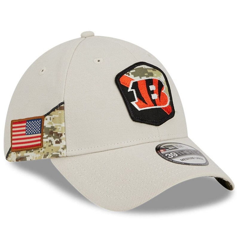 Cincinnati Bengals New Era NFL 23 Salute To Service 39THIRTY Stretch-Fit Hat