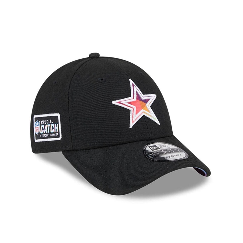 Dallas Cowboys New Era NFL 23 Crucial Catch 9FORTY Snapback Hat – Black